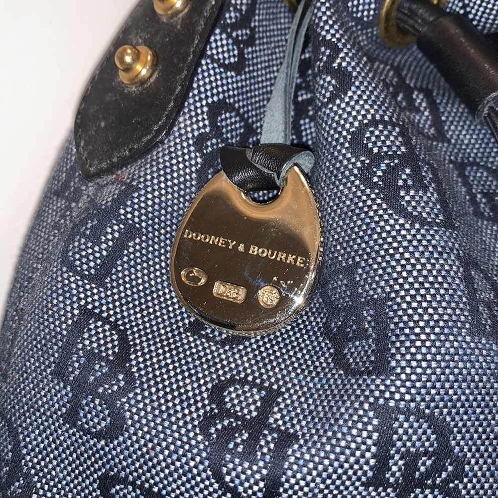 Dooney & Bourke Black and Gray Bucket Bag - Picture 6 of 12